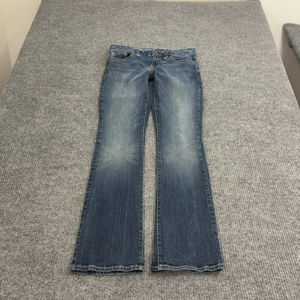 Guess Jeans Women 30 Blue Cotton Spandex Bootcut Low Rise Y2K Style